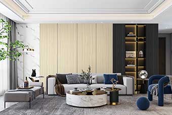 晋州轻奢风格-客厅