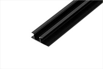 晋州航空纤维墙咔铝合金带灯中条（哑黑氧化）