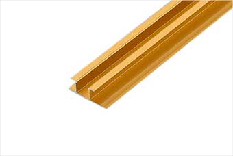 晋州航空纤维墙咔铝合金带灯中条（钛金氧化）