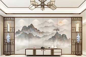 晋州森佰汇航空纤维（山水画系列）